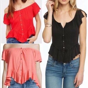 Free people off the shoulder top